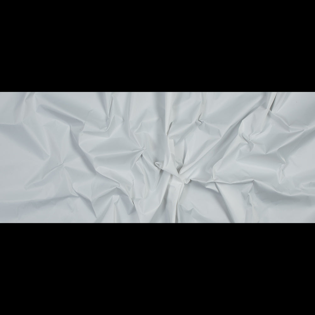 Water-Resistant Polyester Twill - White - Fisher Collection Folded
