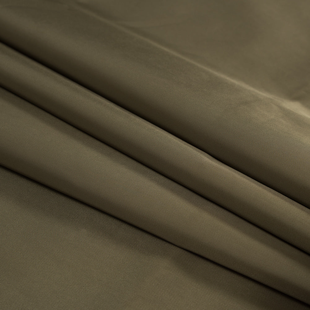 Water-Resistant Polyester Twill - Brown Olive - Fisher Collection Detail