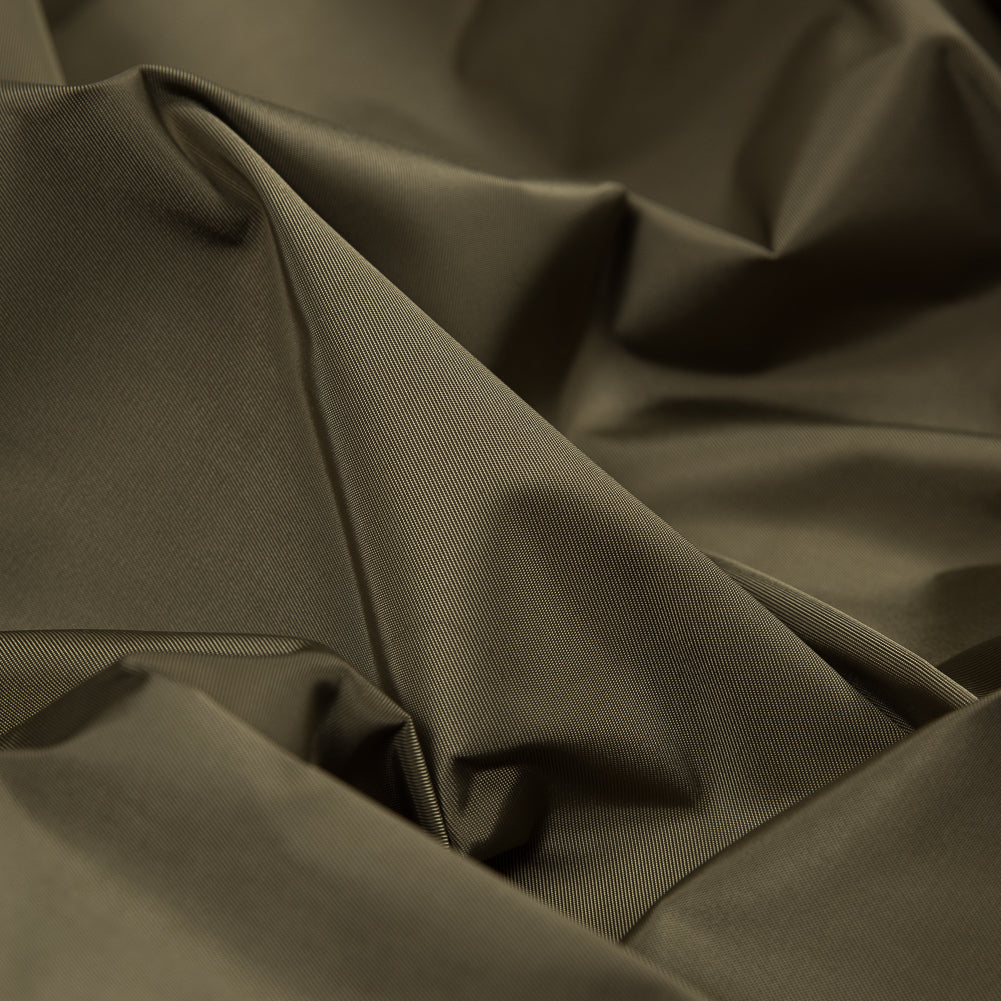 Water-Resistant Polyester Twill - Brown Olive - Fisher Collection Full