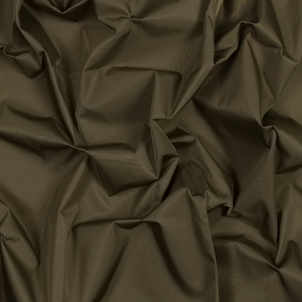 Water-Resistant Polyester Twill - Brown Olive - Fisher Collection