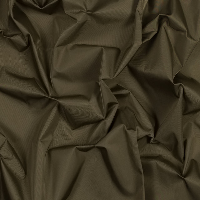 Water-Resistant Polyester Twill - Brown Olive - Fisher Collection