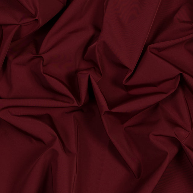 Water-Resistant Polyester Twill - Cranberry - Fisher Collection