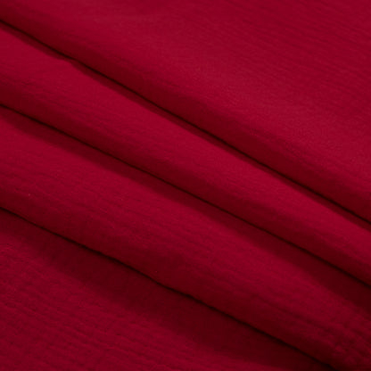 Double Cotton Gauze - True Red - Talamanca Collection Detail