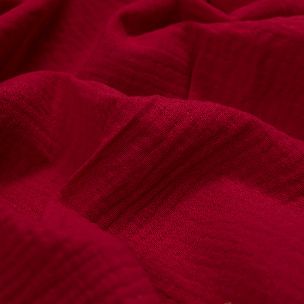 Double Cotton Gauze - True Red - Talamanca Collection Full