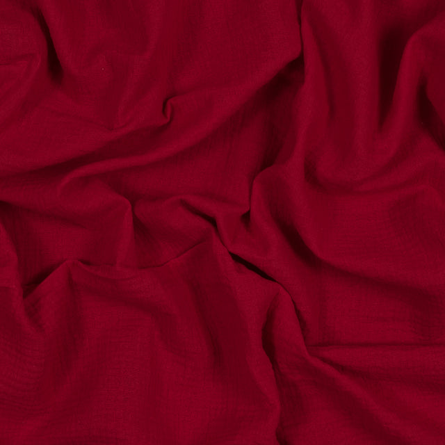 Double Cotton Gauze - True Red - Talamanca Collection