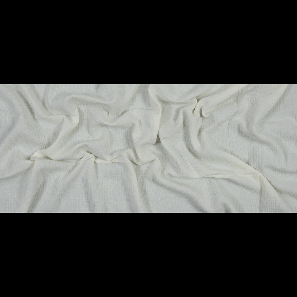 Double Cotton Gauze - Ivory - Talamanca Collection Folded