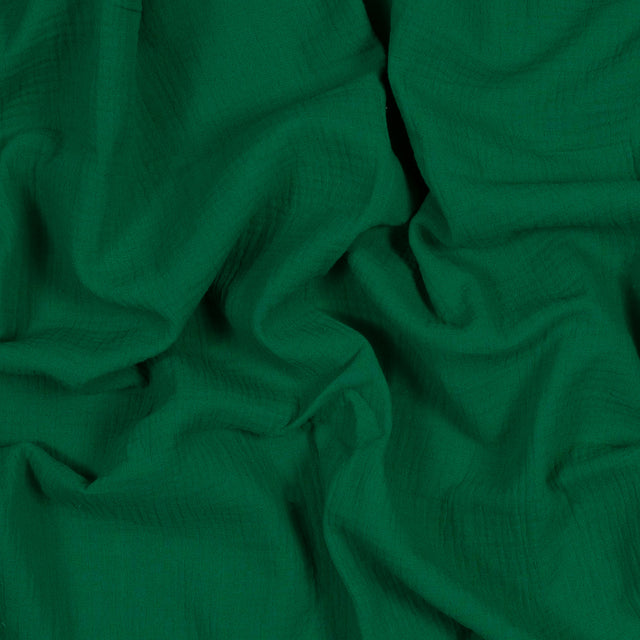 Double Cotton Gauze - Kelly Green - Talamanca Collection