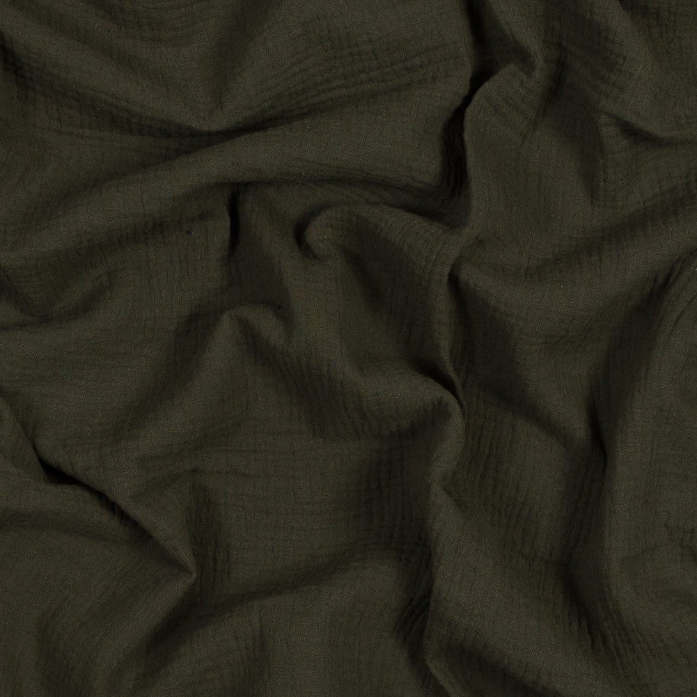 Double Cotton Gauze - Olive - Talamanca Collection