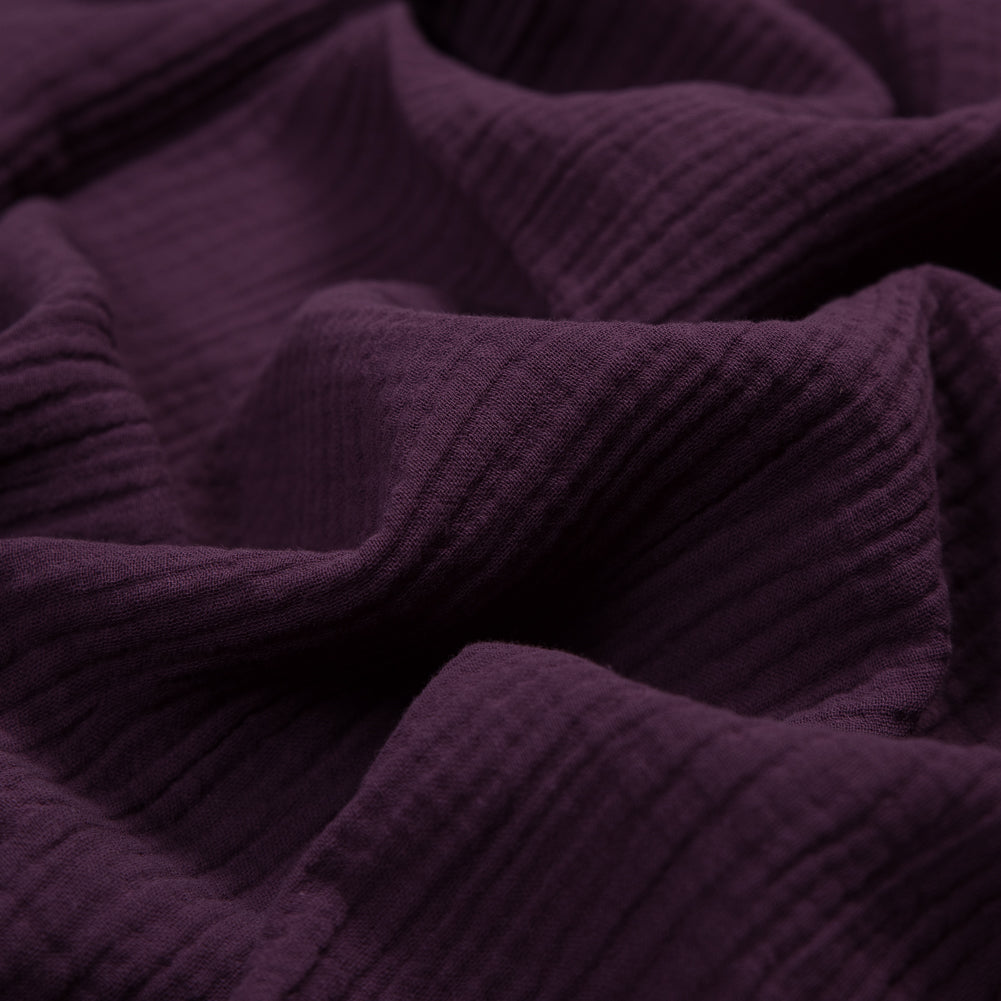 Double Cotton Gauze - Plum - Talamanca Collection Full