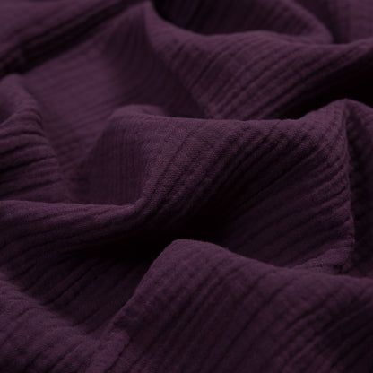Double Cotton Gauze - Plum - Talamanca Collection Full