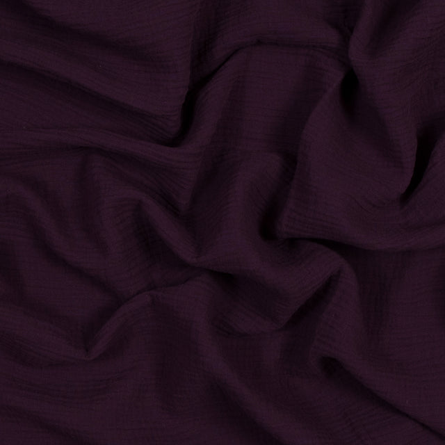 Double Cotton Gauze - Plum - Talamanca Collection