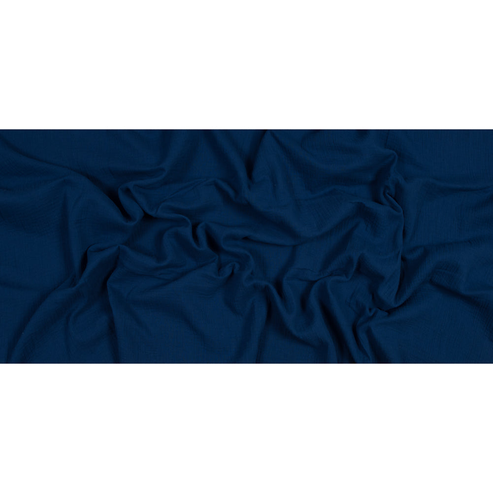 Double Cotton Gauze - Royal Blue - Talamanca Collection Folded