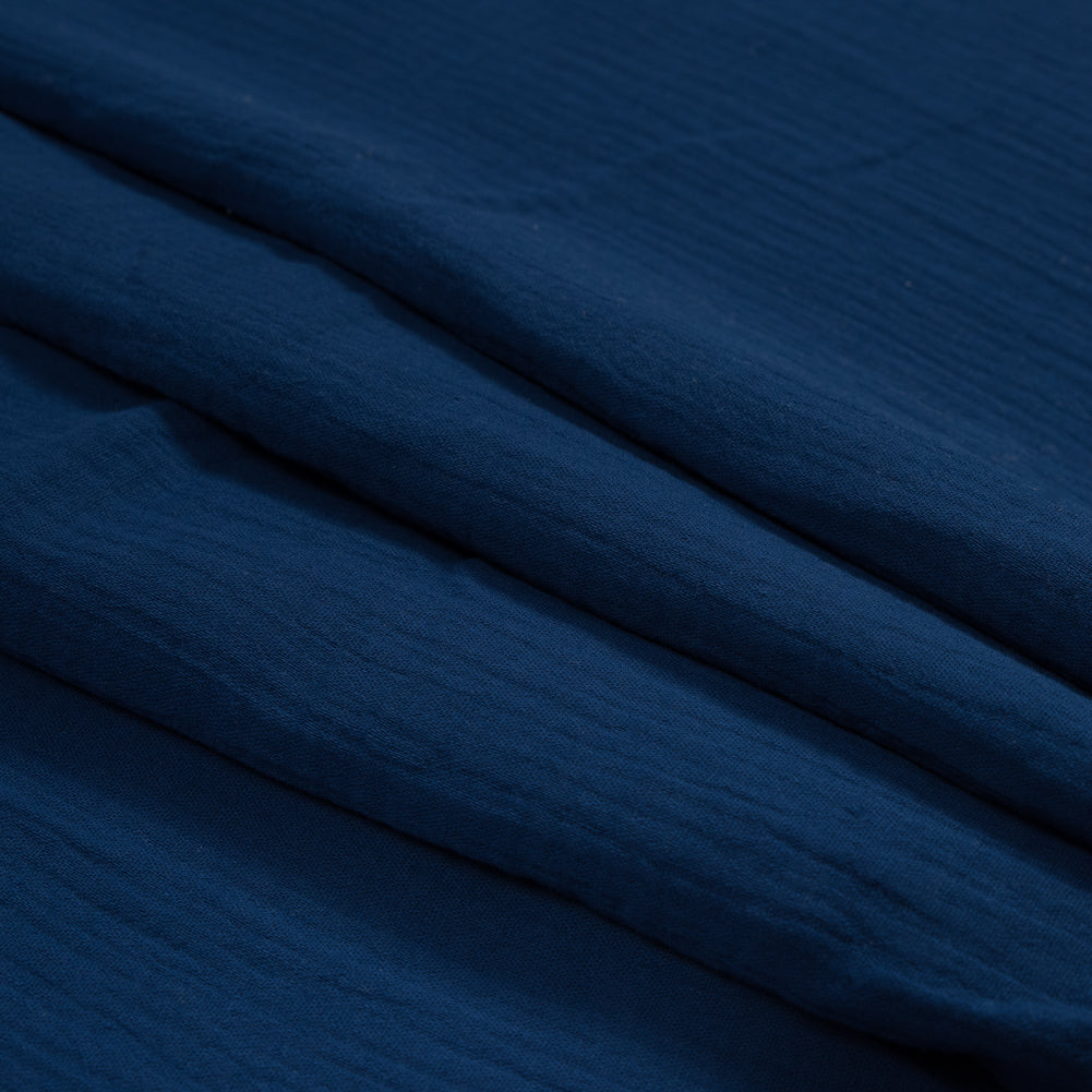 Double Cotton Gauze - Royal Blue - Talamanca Collection Detail