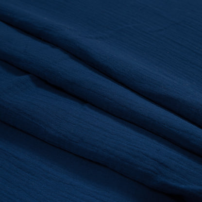 Double Cotton Gauze - Royal Blue - Talamanca Collection Detail