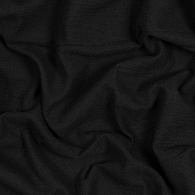 Double Cotton Gauze - Black - Talamanca Collection