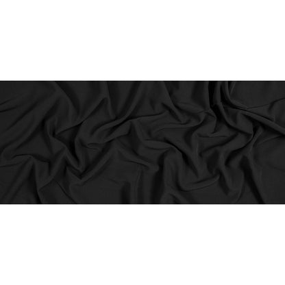 Black Stretch Polyester 4-Ply Crepe Full