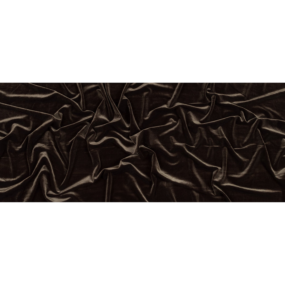 Stretch Velour - Moss Green - Persica Collection Folded