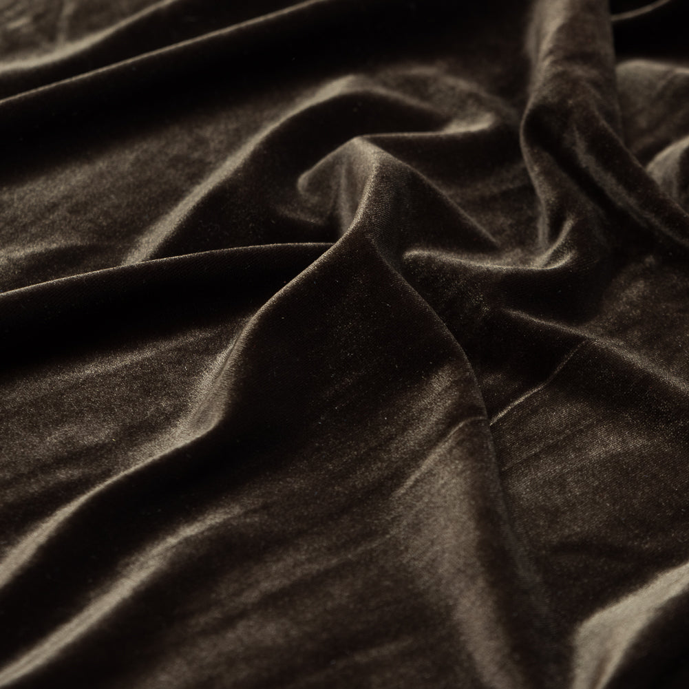 Stretch Velour - Moss Green - Persica Collection Full