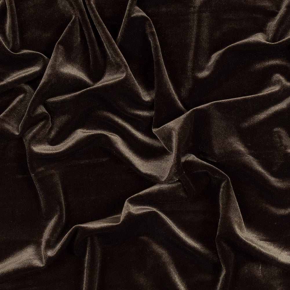 Stretch Velour - Moss Green - Persica Collection