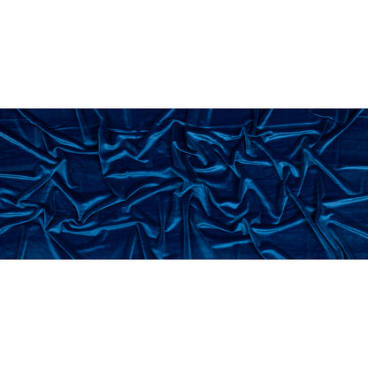 Stretch Velour - Brilliant Blue - Persica Collection Folded