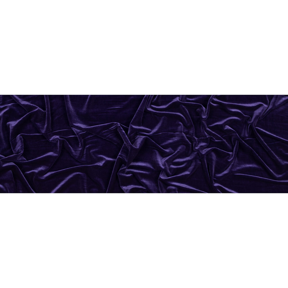 Stretch Velour - Purple - Persica Collection Folded