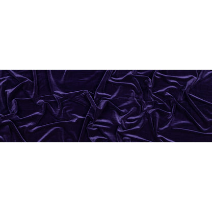 Stretch Velour - Purple - Persica Collection Folded