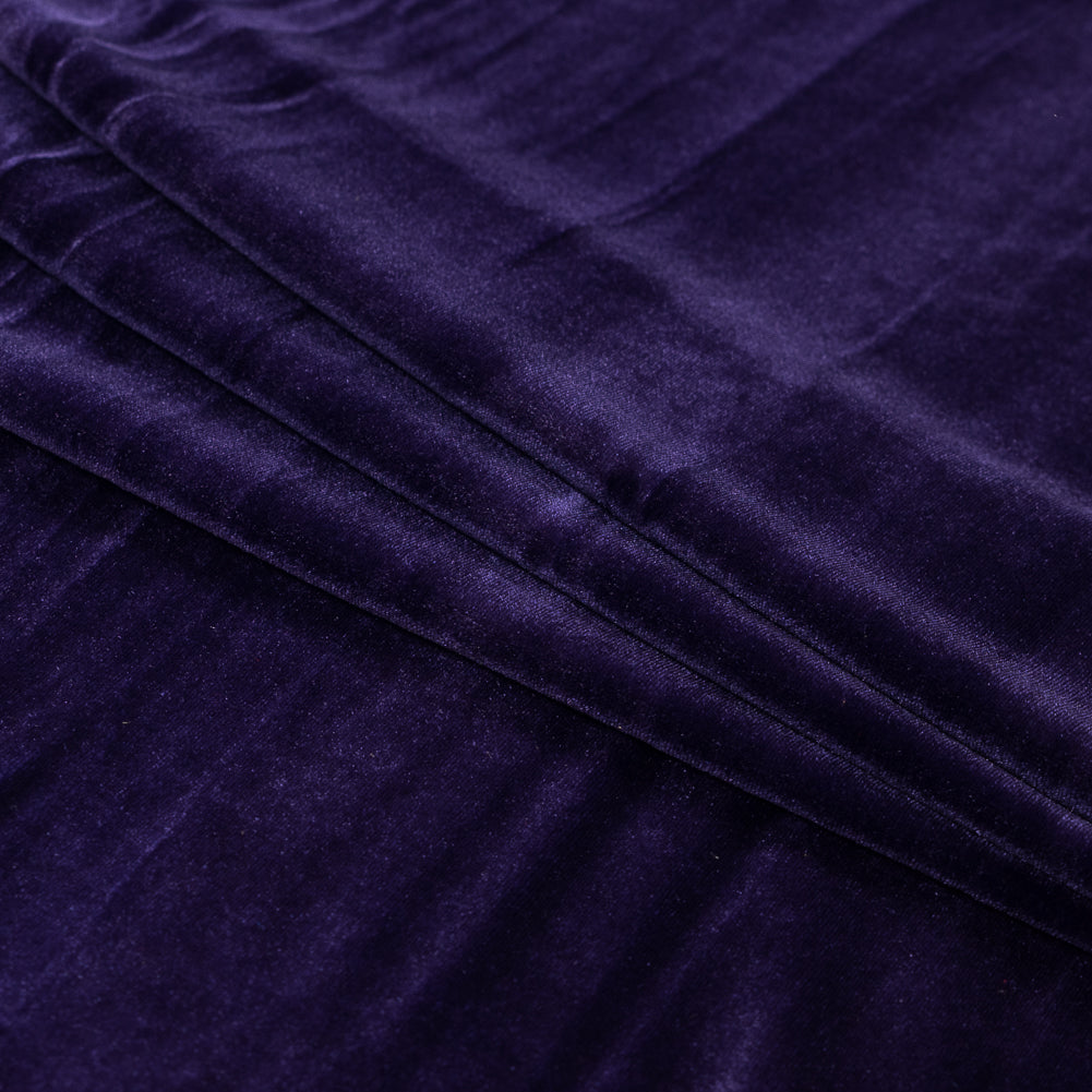 Stretch Velour - Purple - Persica Collection Detail