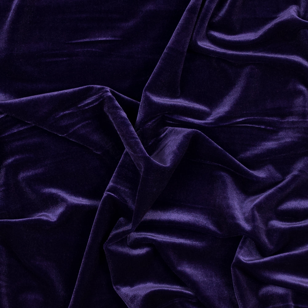 Stretch Velour - Purple - Persica Collection