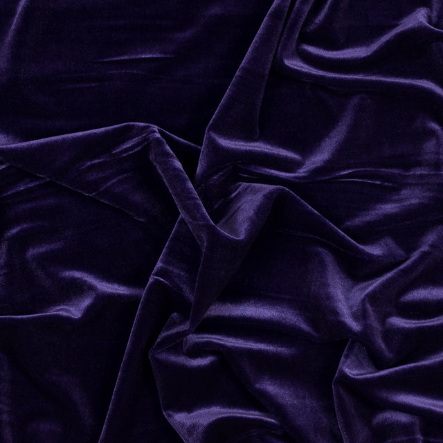 Stretch Velour - Purple - Persica Collection