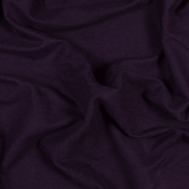 Bamboo and Cotton Stretch Knit Fleece - Plum - Jessamyn Collection
