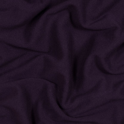 Plum Tubular Cotton Rib Knit