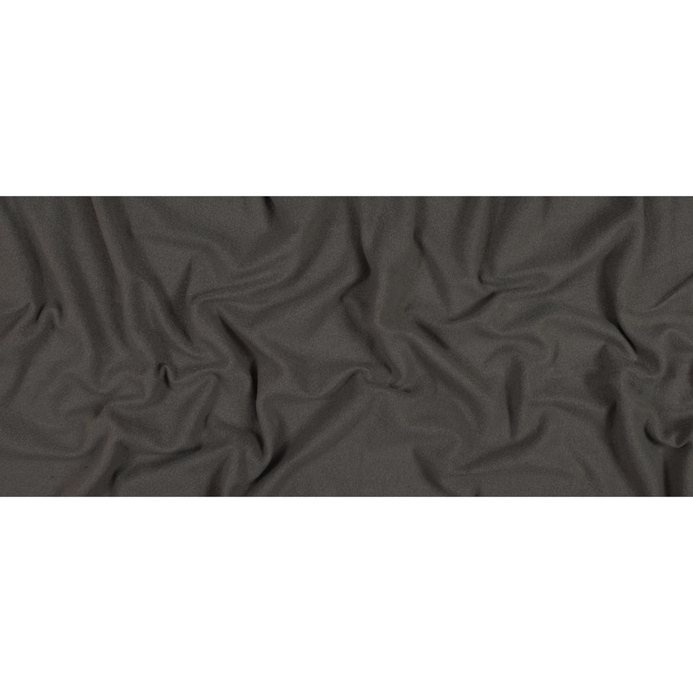 Cotton and Polyester Brushed Fleece - Charcoal Folded