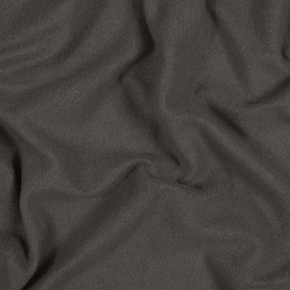Cotton and Polyester Brushed Fleece - Charcoal