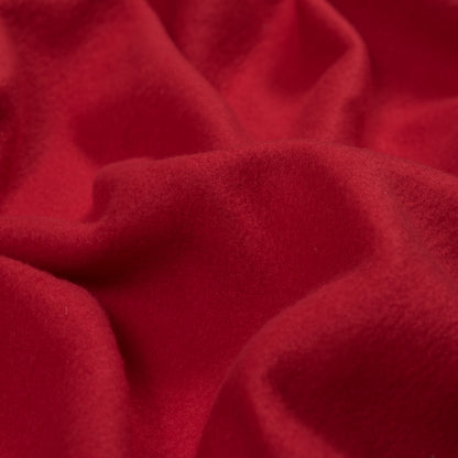 Cotton and Polyester Brushed Fleece - Rich Red Full