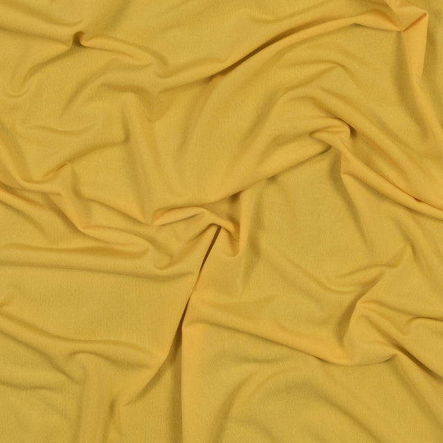 Saffron Yellow ITY Stretch Matte Jersey