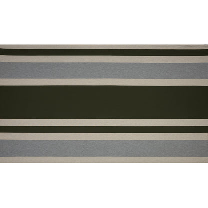 Olive, Oatmeal and Gray Awning Striped Jersey Folded
