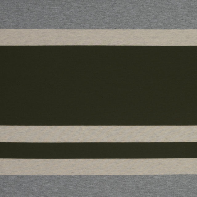 Olive, Oatmeal and Gray Awning Striped Jersey