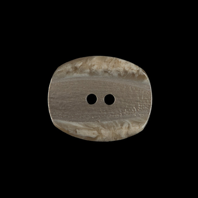 Beige Iridescent 2-Hole Plastic Button - 36L/23mm