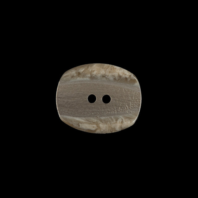 Beige Iridescent 2-Hole Plastic Button - 28L/18mm