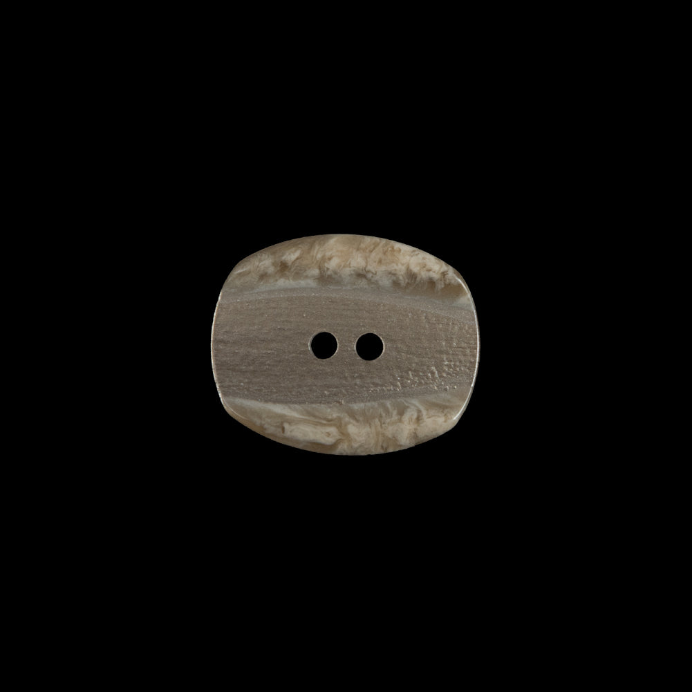 Beige Iridescent 2-Hole Plastic Button - 24L/15mm