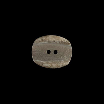 Beige Iridescent 2-Hole Plastic Button - 24L/15mm