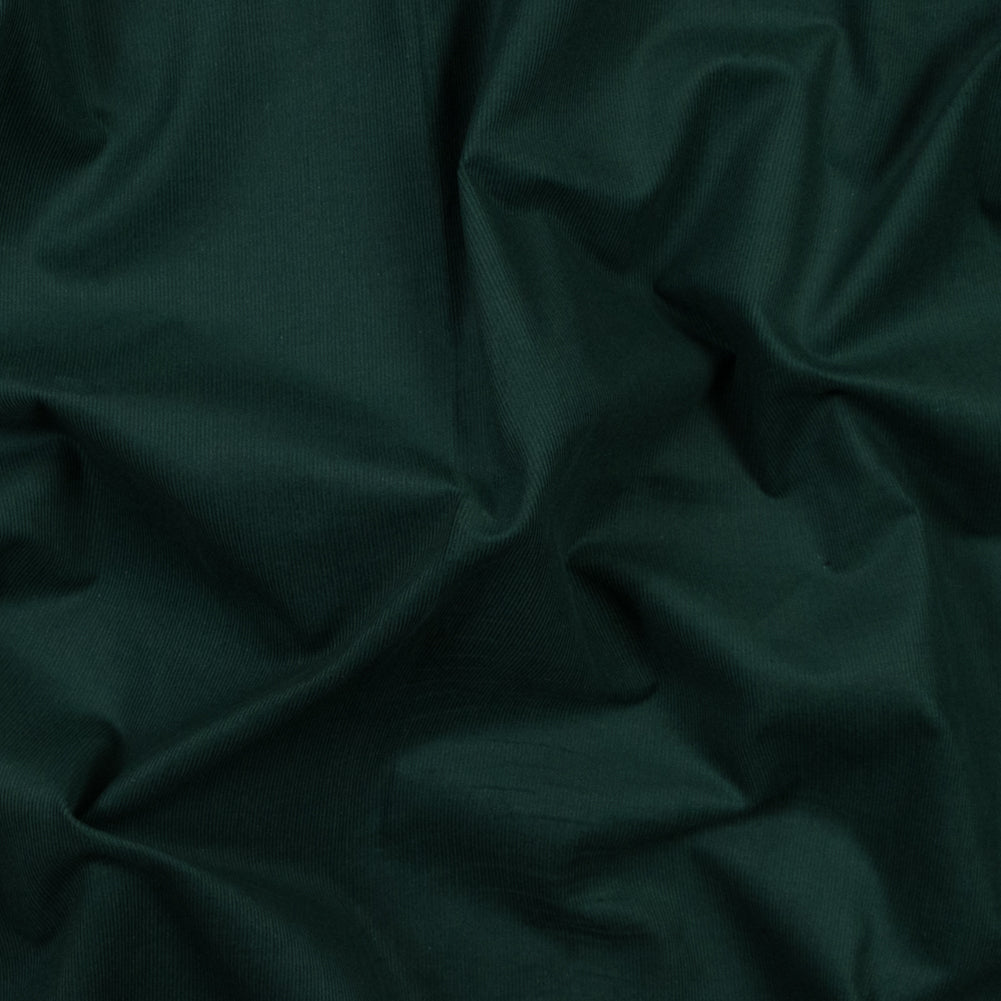 Featherwale Cotton Corduroy - Tartan Green - Dawn Collection