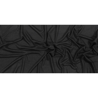 Black Knit Wool Twill Full