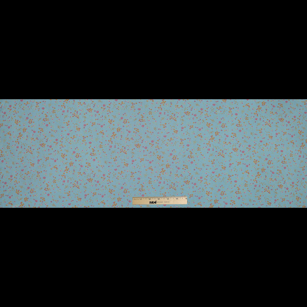 Blue, Pink and Orange Floral Polyester Mesh Full