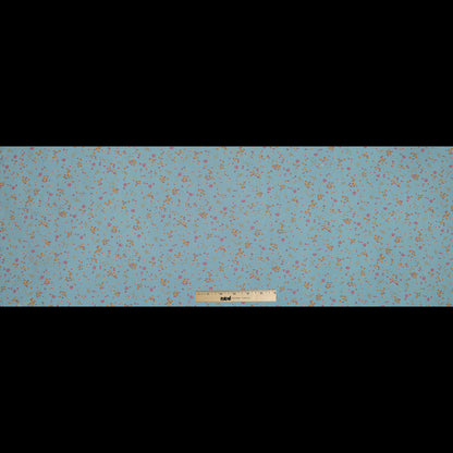 Blue, Pink and Orange Floral Polyester Mesh Full