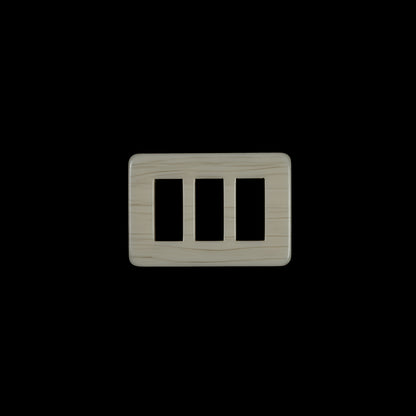 Ivory Rectangular Plastic Buckle - 1.5"