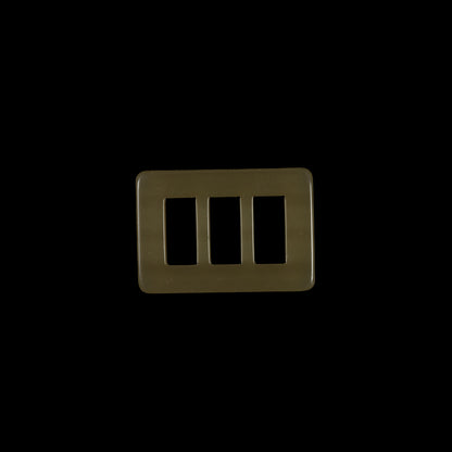 Dark Gold Rectangular Plastic Buckle - 1.5" Detail