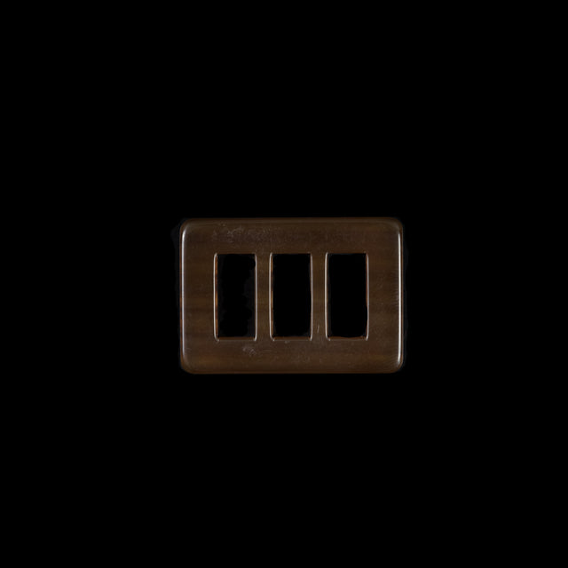 Amber Rectangular Plastic Buckle - 1.5"