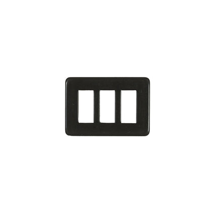 Black Rectangular Plastic Buckle - 1.5" Detail