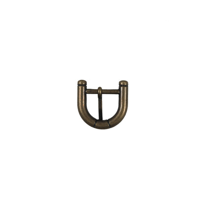 Old Gold Metal Buckle - 1" x 1" Detail